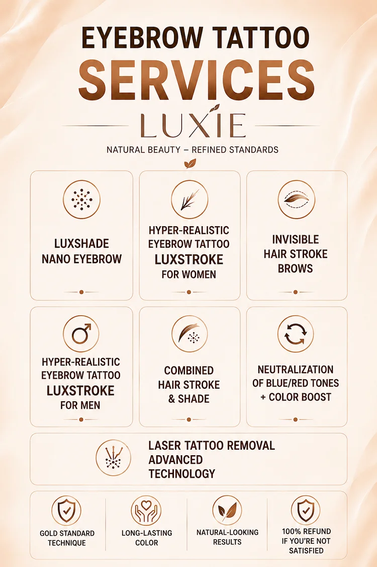 Luxie Eyebrow Tattoo Services