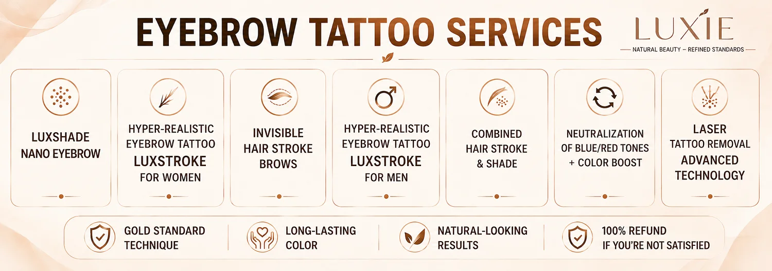 Luxie Eyebrow Tattoo Services