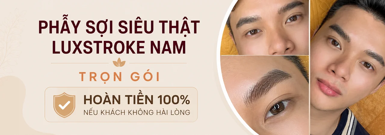 Phẩy sợi lông mày Nam siêu thật