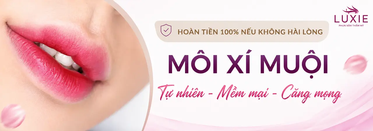 Phun môi xí muội đẹp cho đôi môi căng mọng