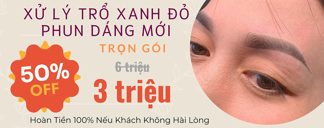 Xử lý hiệu quả lông mày trổ xanh, đỏ và Phun dáng mới Xử lý hiệu quả lông mày trổ xanh, đỏ và Phun dáng mới