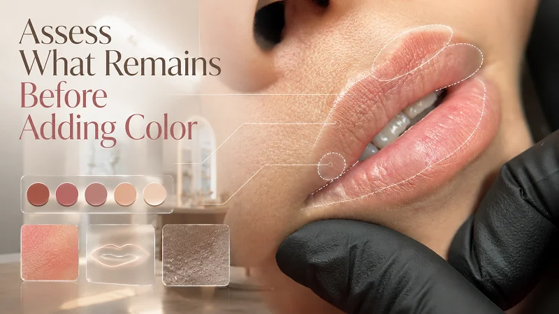 Can you put fresh color over a 10-year-old lip tattoo?