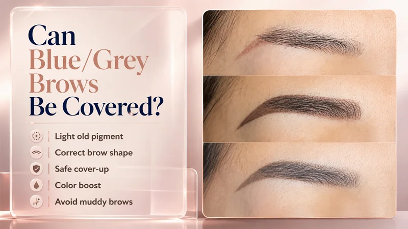 Can blue or grey eyebrow tattoos be covered directly? Can blue or grey eyebrow tattoos be covered directly?