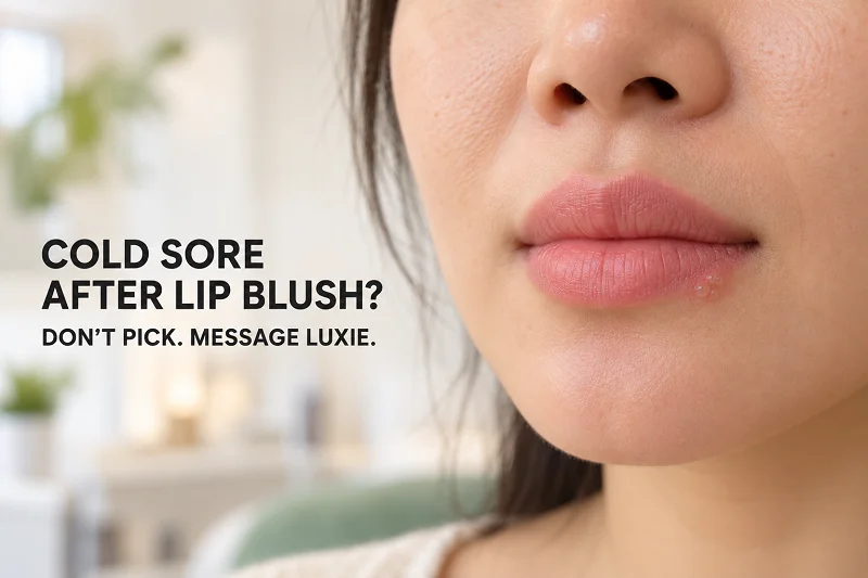Cold Sore After Lip Blush: What to Do and What to Expect