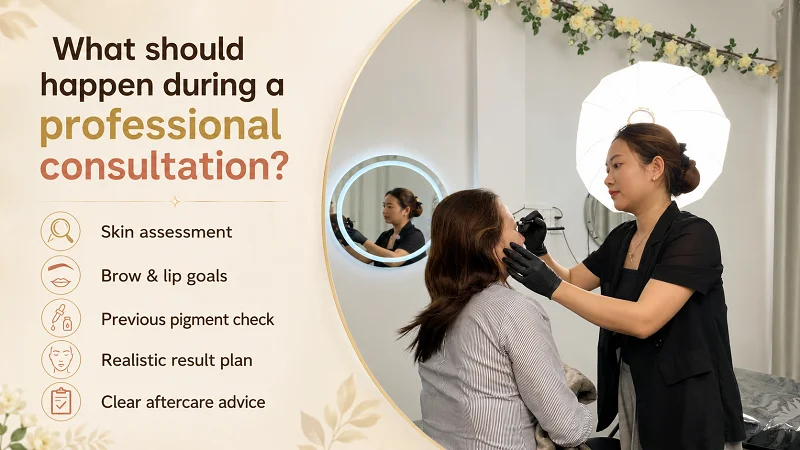 What should happen during a professional consultation?