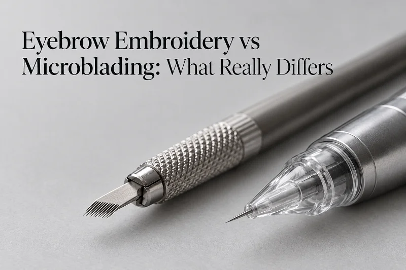 Eyebrow Embroidery vs Microblading: What Really Differs