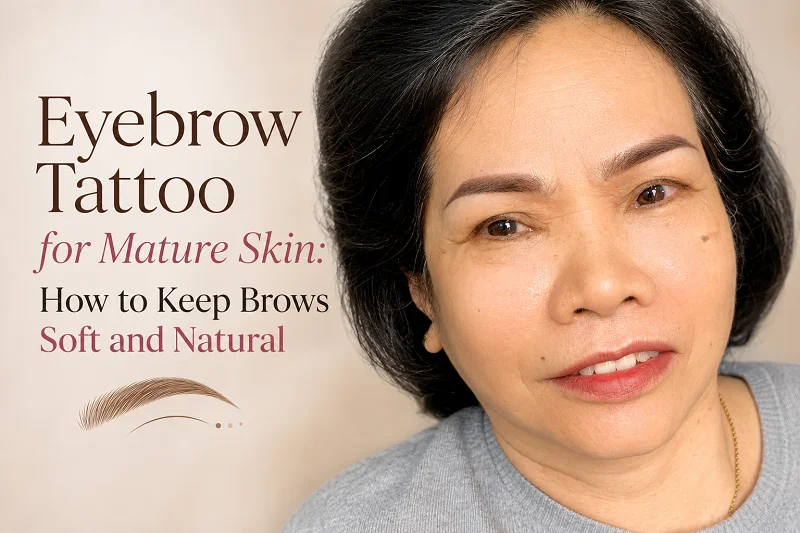 Eyebrow Tattoo for Mature Skin: How to Keep Brows Soft and Natural