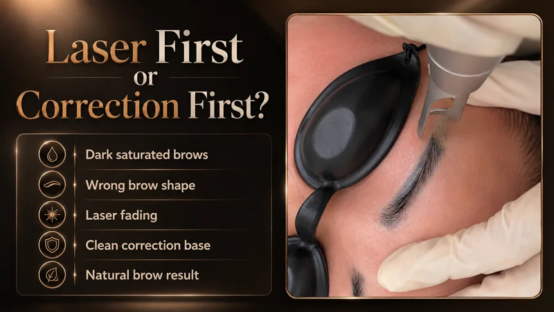 You may need more time for laser removal or correction first You may need more time for laser removal or correction first