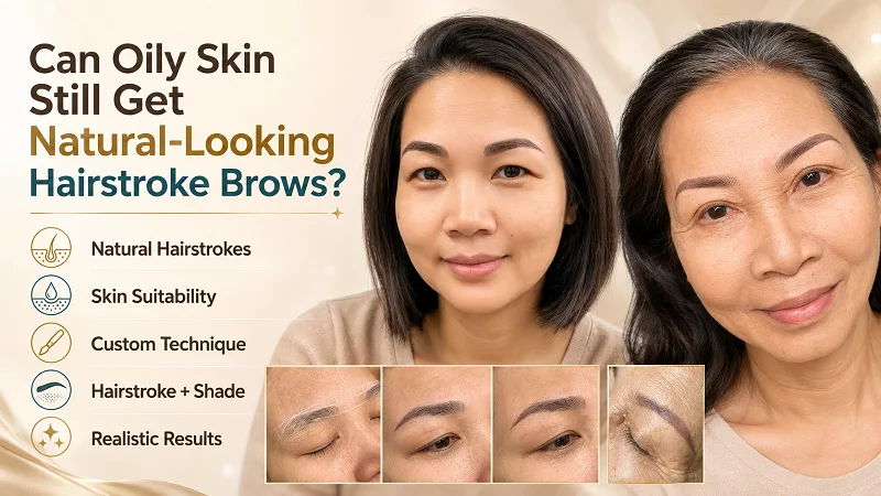 Can oily skin still get natural-looking hairstroke brows? Can oily skin still get natural-looking hairstroke brows?