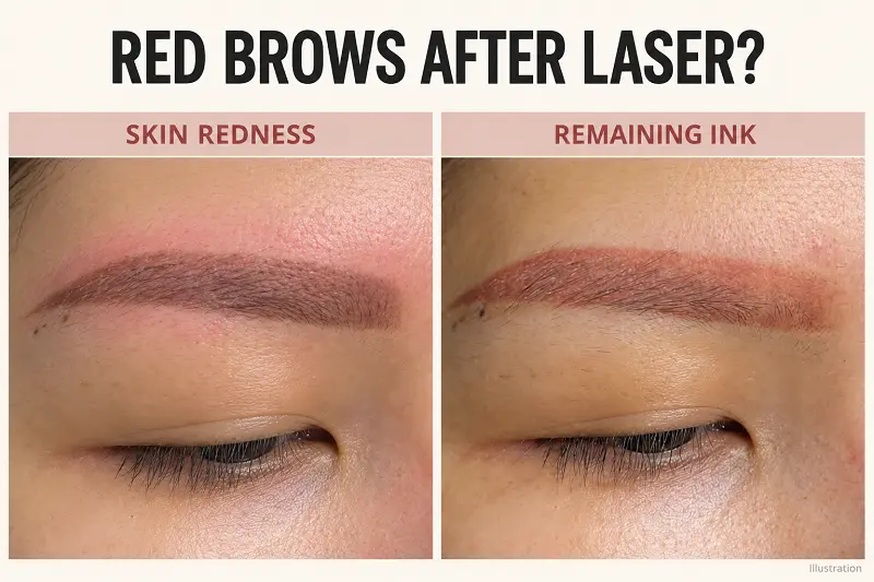 Red Eyebrows After Laser Removal: What's Normal and What Comes Next