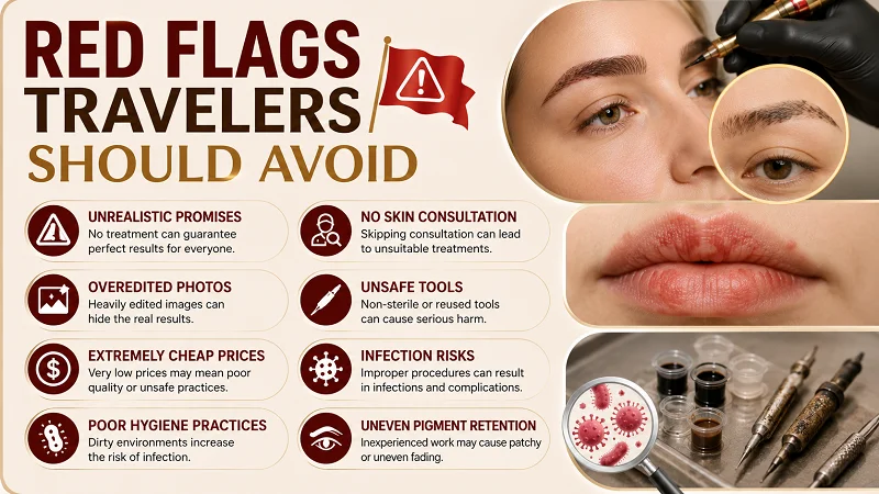 Red flags for safe beauty treatments