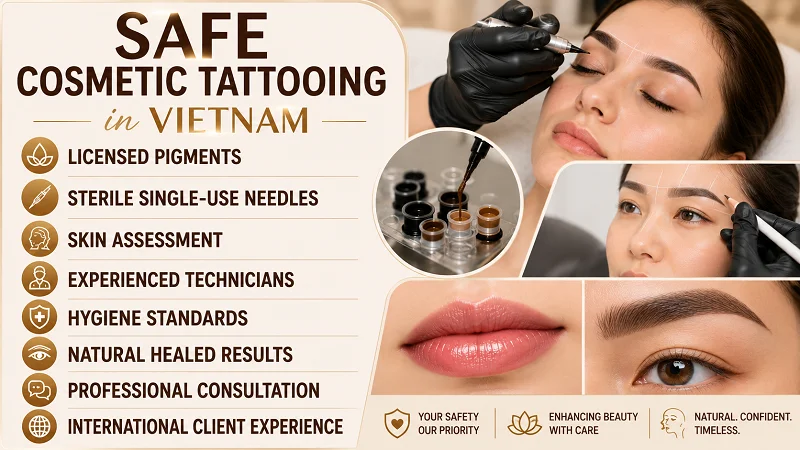 Safe cosmetic tattooing in Vietnam