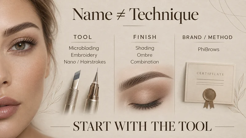 What each brow tattoo name usually means