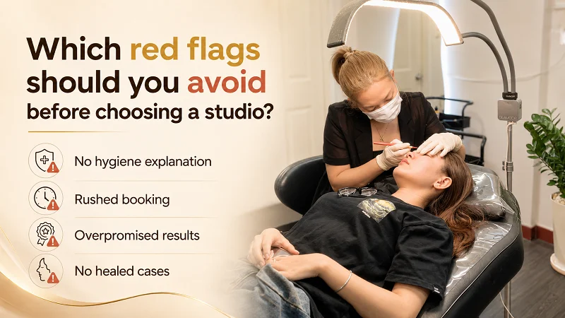 Which red flags should you avoid before choosing a studio?