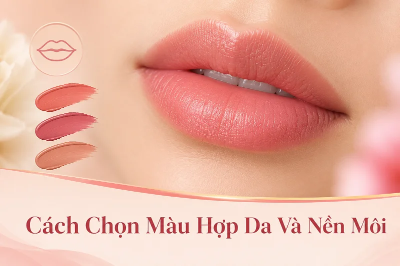 Phun Môi Màu Nào Đẹp? Cách Chọn Màu Hợp Da Và Nền Môi