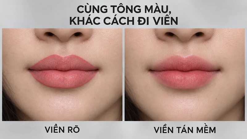 Viền tán mềm trẻ hơn viền kẻ khung Viền tán mềm trẻ hơn viền kẻ khung