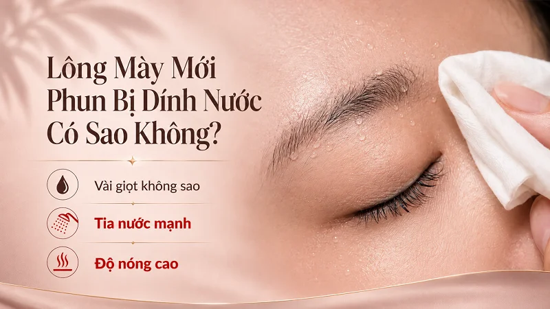 Lông Mày Mới Phun Bị Dính Nước Có Sao Không? Lông Mày Mới Phun Bị Dính Nước Có Sao Không?