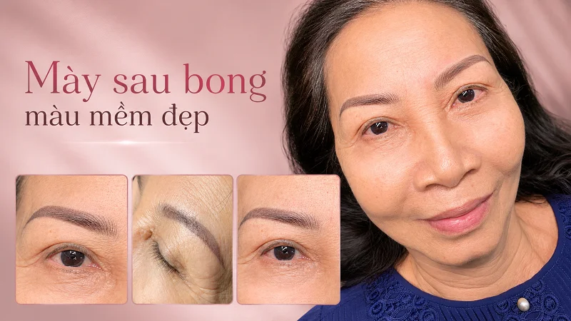 Mày sau bong không cần quá đậm mới được xem là đẹp.