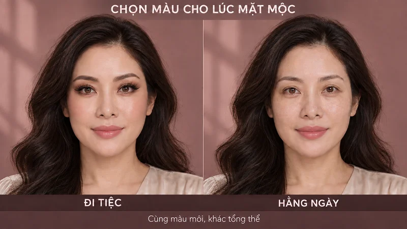 Chọn độ đậm theo lúc bạn để mặt mộc Chọn độ đậm theo lúc bạn để mặt mộc