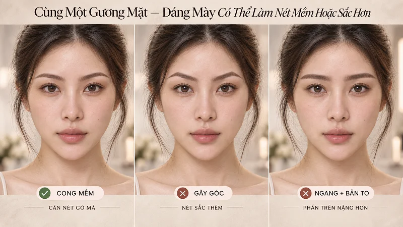 Dáng nào dễ làm mặt góc cạnh hơn? Dáng nào dễ làm mặt góc cạnh hơn?