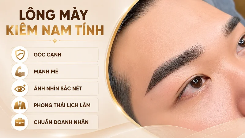 Dáng Lông Mày Kiếm Nam Tính