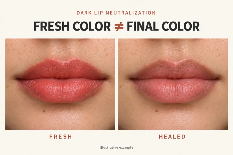 Dark Lip Neutralization Healing Process: What to Expect