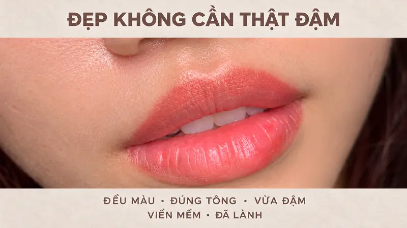 Năm dấu hiệu phun môi thành công