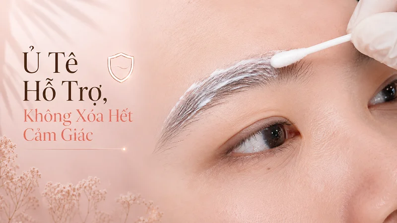 Ủ tê lông mày không thể triệt tiêu cảm giác đau