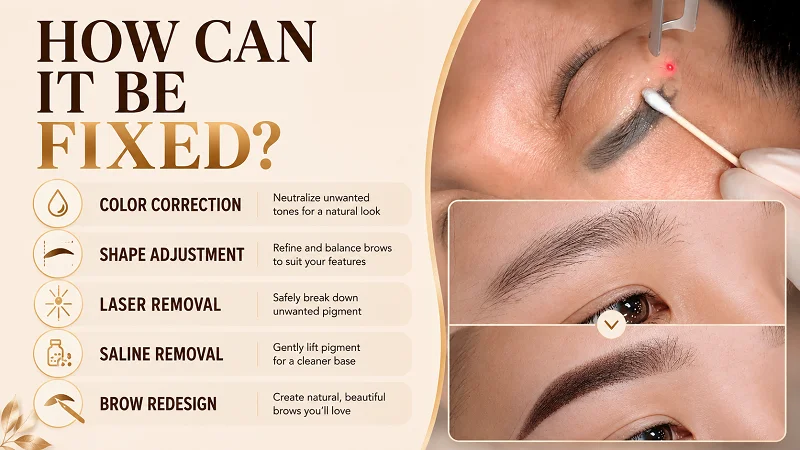 Available Correction Options, How Bad Eyebrow Tattoo Can be fixed?