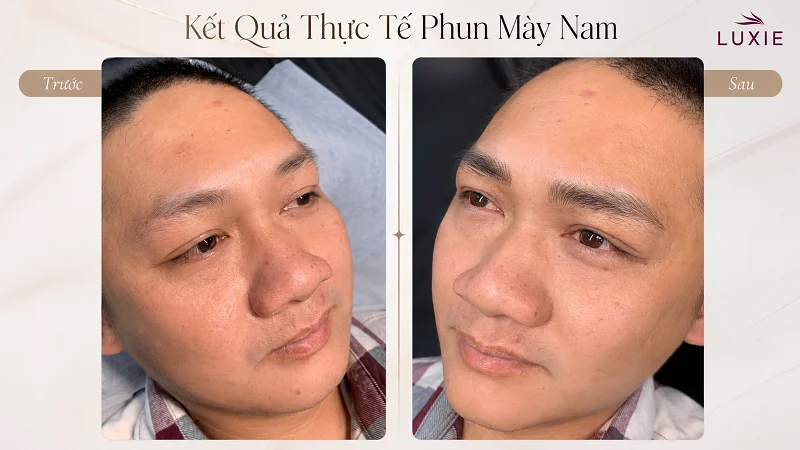 Kết quả phẩy mày sợi tự nhiên cho Nam của Luxie Kết quả phẩy mày sợi tự nhiên cho Nam của Luxie