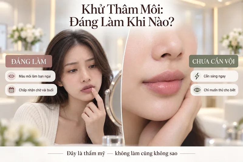 Có Nên Khử Thâm Môi Không, Có Hại Gì Không?