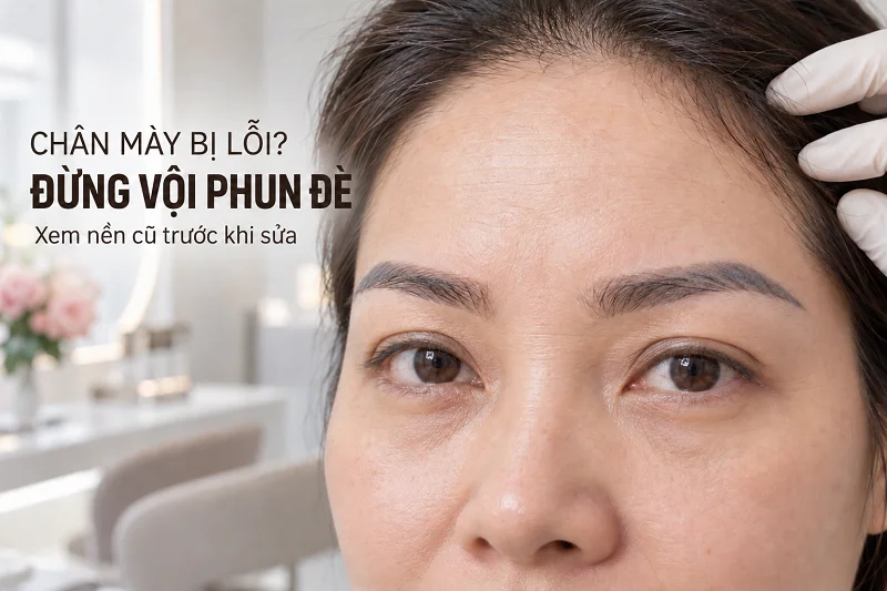 Xăm Chân Mày Bị Lỗi, Bị Hư: Lỗi Nào Sửa Được, Sửa Thế Nào?