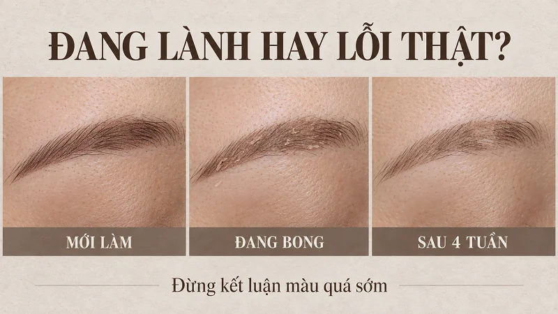 Lỗi thật hay chân mày đang lành?