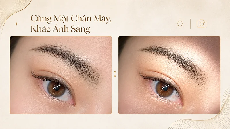 Gửi gì để Luxie xem tình trạng chân mày?