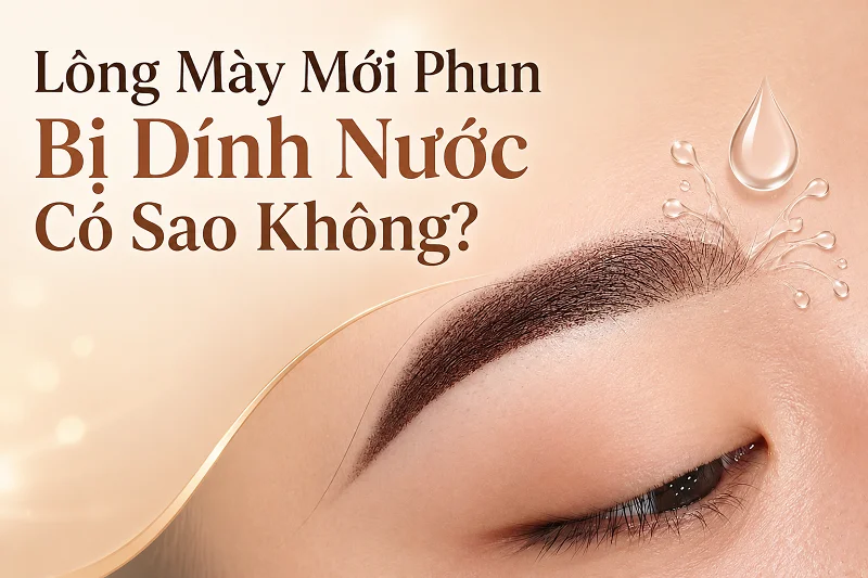 Lông Mày Mới Phun Bị Dính Nước Có Sao Không? Cách Xử Lý Đúng