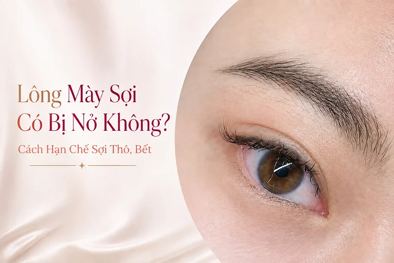 Lông Mày Sợi Có Bị Nở Không? Cách Hạn Chế Sợi Thô, Bết
