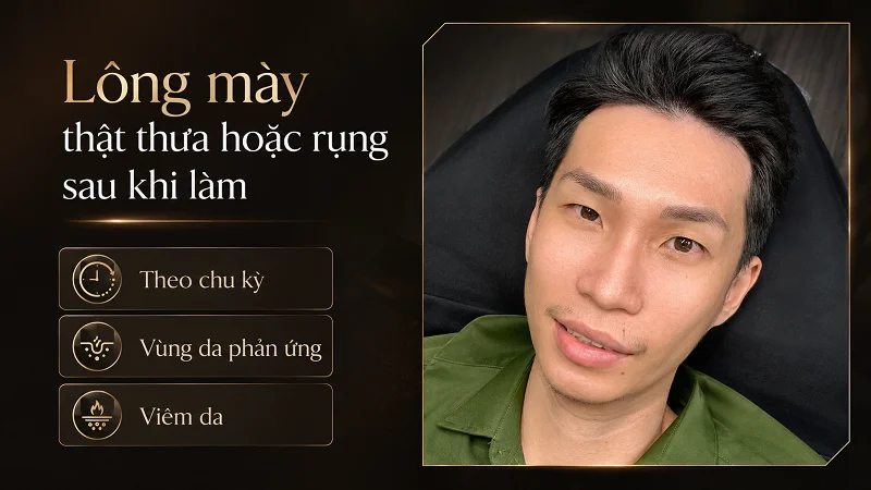 Điều gì có thể khiến lông mày thật thưa hoặc rụng sau khi làm? Điều gì có thể khiến lông mày thật thưa hoặc rụng sau khi làm?