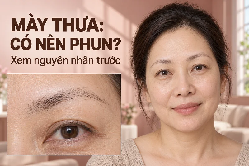 Lông Mày Thưa, Rụng Nhiều Phải Làm Sao? Phun Xăm Thẩm Mỹ Có Được Không?