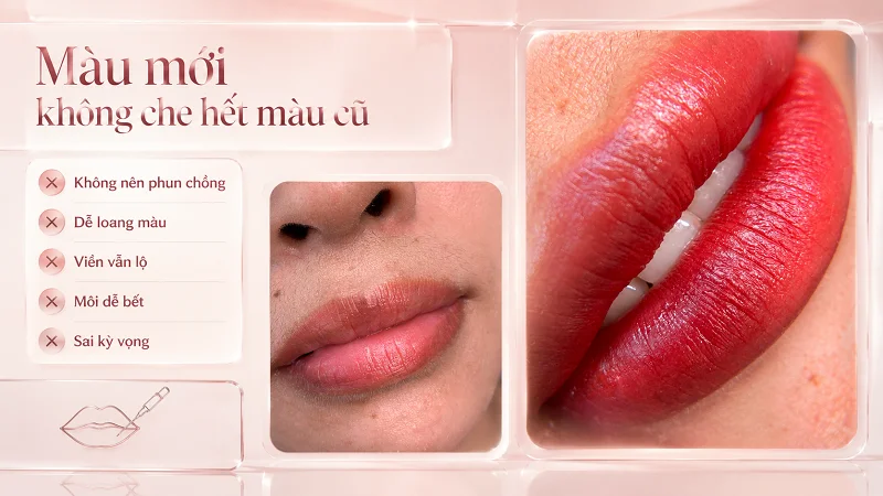 Sai lầm lớn nhất: nghĩ rằng màu mới sẽ che được màu cũ Sai lầm lớn nhất: nghĩ rằng màu mới sẽ che được màu cũ