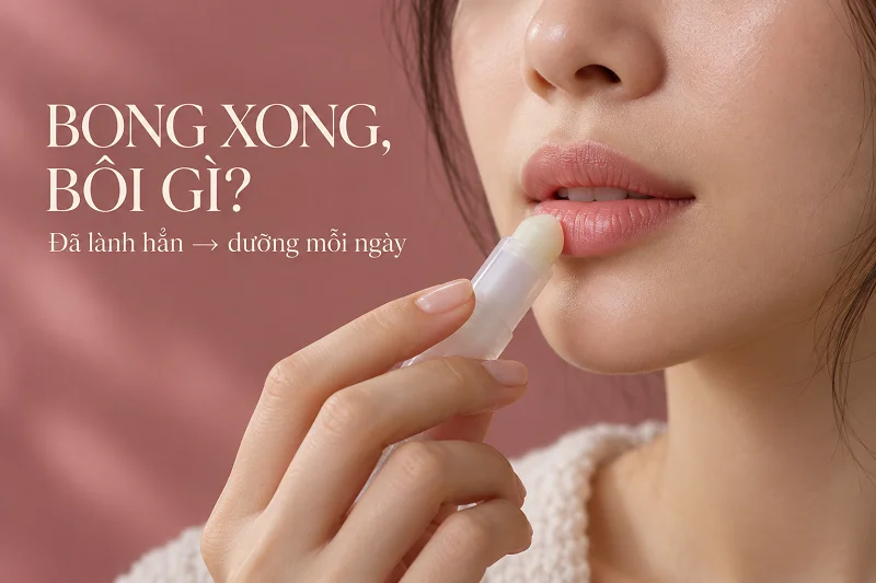 Môi Phun Sau Khi Bong Nên Bôi Gì Và Chăm Thế Nào?