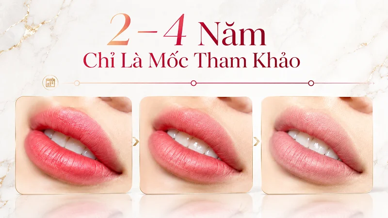 Phun môi giữ được bao lâu?
