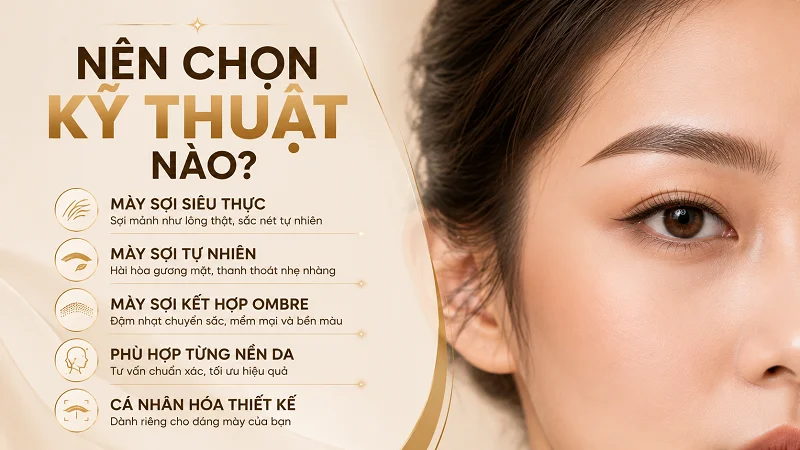 Kỹ Thuật Nào Phù Hợp Nhất Cho Người Không Có Lông Mày?