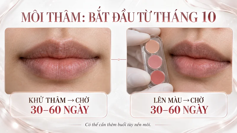 Môi thâm phải bắt đầu sớm nhất Môi thâm phải bắt đầu sớm nhất