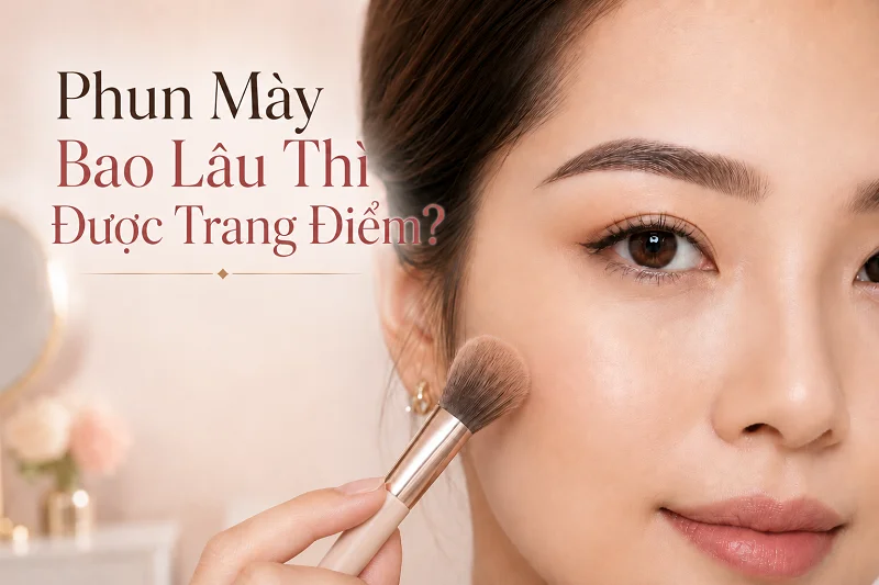 Phun Mày Bao Lâu Thì Được Trang Điểm?