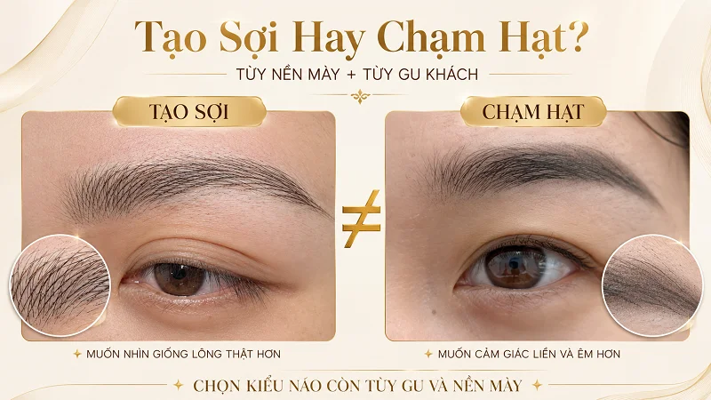 Nên tạo sợi hay chạm hạt?