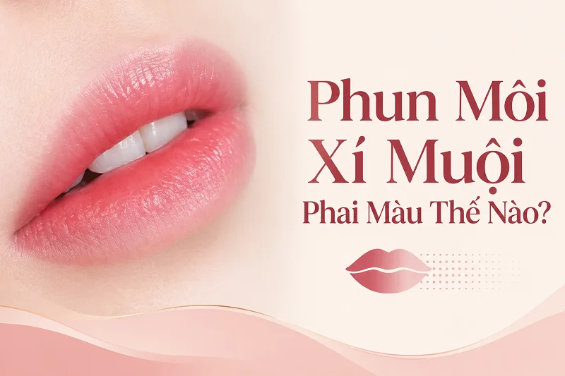 Phun Môi Xí Muội Phai Màu Thế Nào? Lòng Môi Có Mất Trước Không?