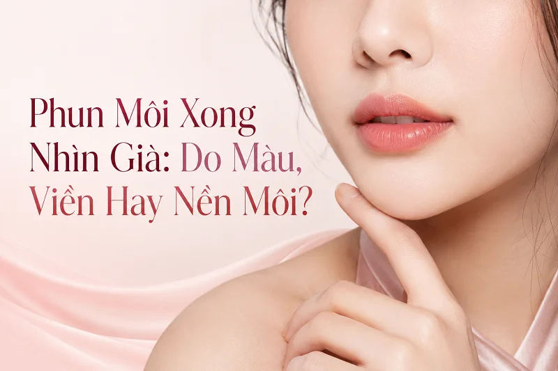 Phun Môi Xong Nhìn Già: Do Màu, Viền Hay Nền Môi?