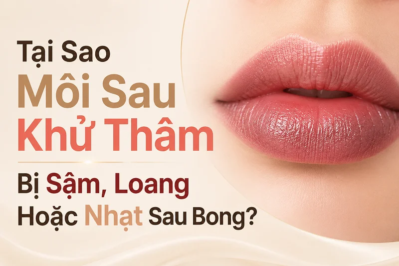 Môi Sau Khử Thâm Bị Sậm, Loang Hoặc Nhạt Sau Bong: Bình Thường Hay Làm Hỏng?