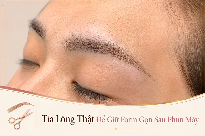 Sau Phun Mày Có Cần Tỉa Lông Thật Không? Cách Giữ Form Gọn