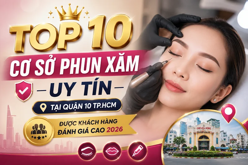 Top 10 Cơ Sở Phun Xăm Uy Tín Tại Quận 10 TP.HCM